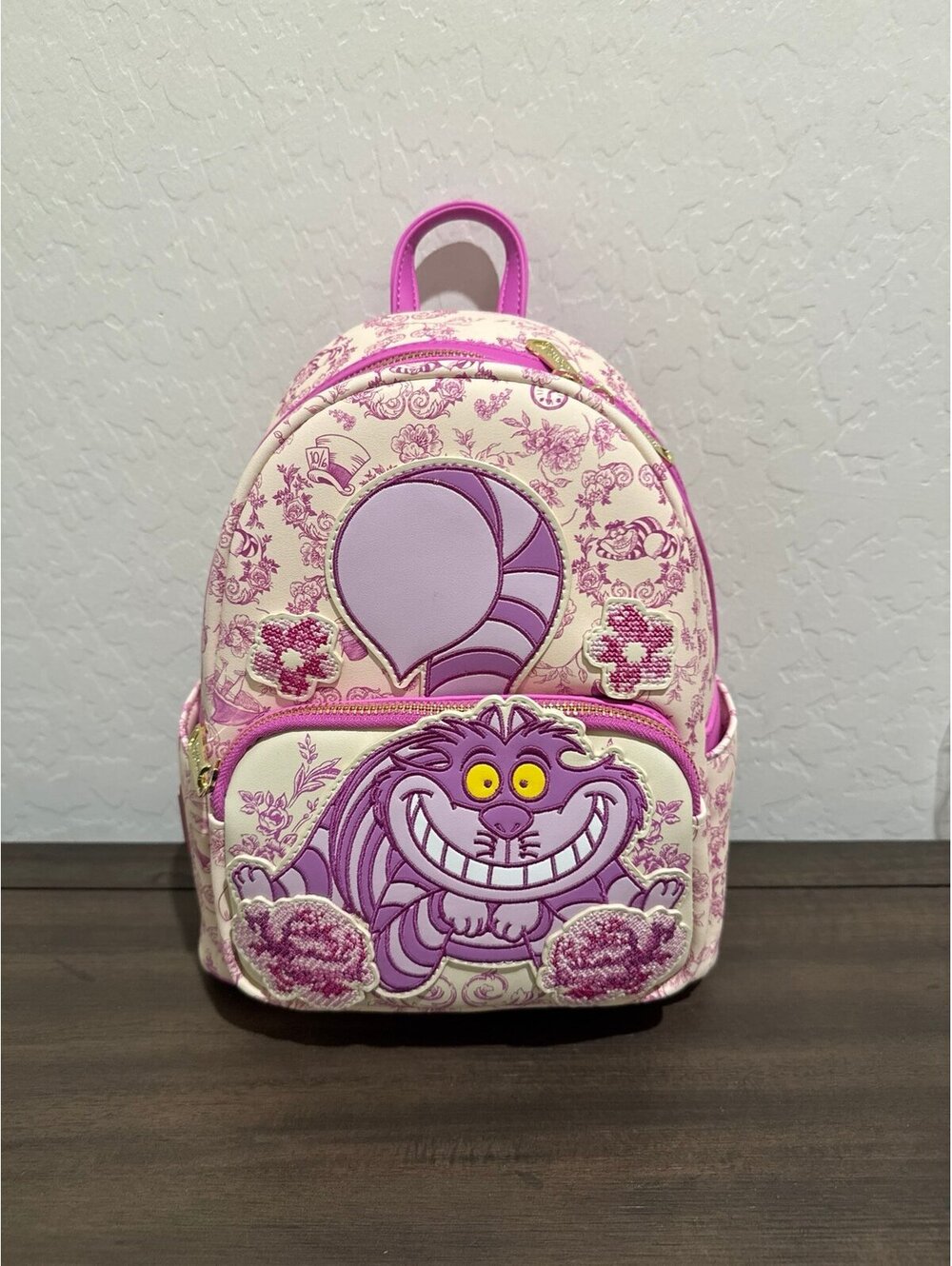 Loungefly Disney Alice in Wonderland Cheshire Cat Mini Backpack NWT